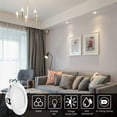 thumbnail image 4 of PinesC 7W LED Recessed Spotlight, IP44 Waterproof LED Ceiling Light, Downlight Ceiling Spotlight, Non Dimmable Round Ceiling Light for Bathroom, Kitchen, Pack of 3 (Positive White Light 6500k), 4 of 5