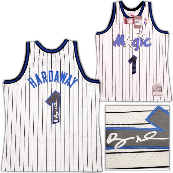 Orlando Magic Anfernee Penny Hardaway Autographed White Authentic Mitchell & Ness 1993-94 Hardwood Classic Swingman Jersey Size L PSA/DNA 208255