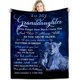 thumbnail image 1 of LHSHID Granddaughter Gifts Blanket To My Granddaughter Funny Birthday Gift For Granddaughters Granddaughter gifts from Grandma or Grandpa Great Granddaughter Gift Ideas Throw Blankets, 1 of 8