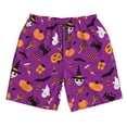 thumbnail image 3 of Uemuo Halloween2 Pattern Men's Swim Trunks Hawaiian Beach Bathing Suit Swimsuits Beach Quick-Dry Shorts with Pockets-3X-Large, 3 of 9