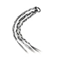thumbnail image 1 of Seitruly Trenza inconsútil del lazo del pelo de Hiar de la cola de caballo alta para la cola de caballo alta de la muchacha caliente de tres Cuidado del cabello Blanco Té Gris, 1 of 6