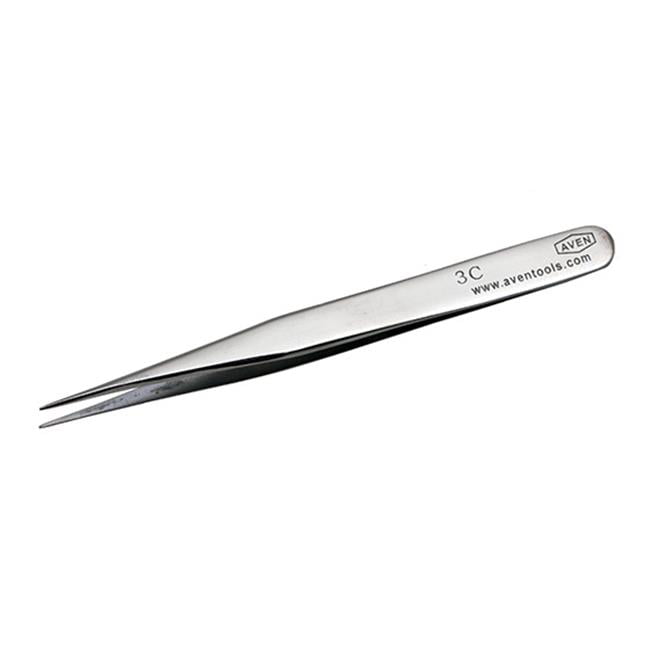 Aven 18029USA Pattern OO Straight Thick Flat Strong Precision Tweezer Stainless for sale online 