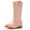 Pink, variant on IUV Cowgirl Boots Cowboy Boots for Girls Kids Toddler Fashion Western Boots Mid Calf Boots(Toddler/Little Kid)