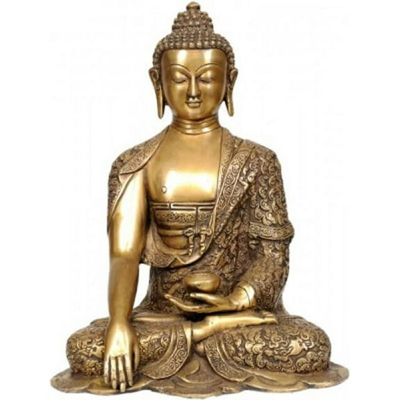 Idol Collections Brass Statue, Golden, Standard