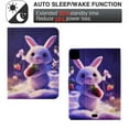 thumbnail image 4 of SaniMore for iPad Air 4th/5th, iPad Pro 11(2022/2020/2021/2018) Case, PU Leather Wallet Flip Case with Auto Wake/Sleep Card Cash Slots Multiple Viewing Angles Full Wrap Protective Fashion Case, Rabbit, 4 of 7