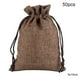 thumbnail image 1 of Advancent 50 Uds. Bolsa de lino con cordón organizador de joyas bolsa de almacenamiento de té portátil para el hogar Almacenamiento y organización del hogar F 8x10cm Advancent HA5722-16, 1 of 1