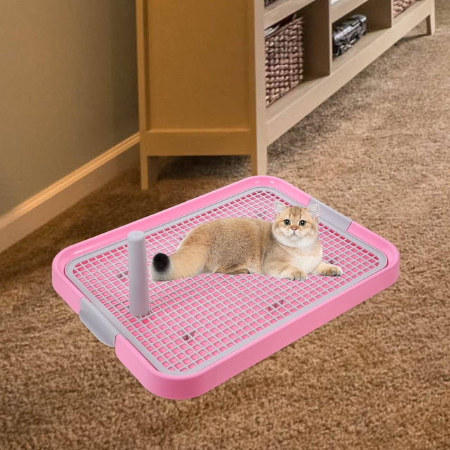SWETRACE Support de Pot pour Chiens Toilette en Plastique pour Usage Intérieur avec Antidérapant 1Ensemble