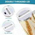 thumbnail image 3 of Yayeee 30oz Stainless Steel Tumbler with Straw and Handle Double-Wall Insulated Travel Water Bottle, Wheat Ears Pattern, 3 of 8