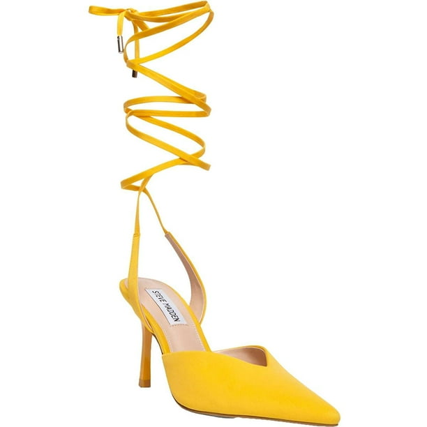 Steve madden top yellow pumps