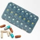 thumbnail image 4 of Compartimentos de organizadora de pastillas les Una  azul shamjiam estuche de medicamentos, 4 of 9
