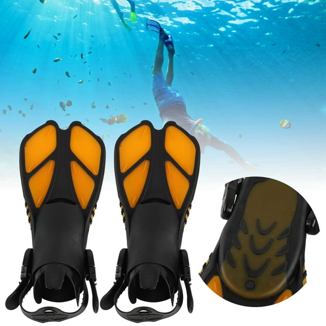 EBTOOLS Soft Adjustable Diving Fins for Swimming and Snorkeling