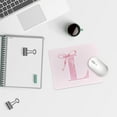 thumbnail image 3 of Coquette Trendy Initial L Pink Bow Mouse Pad,Personalized Pink Desk Mat Teen Girl Gifts,Monogrammed Gifts for Women,Pink Mouse pad for Desk Home Office Gaming Working,9x8 inches, 3 of 3