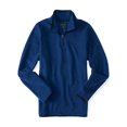 thumbnail image 1 of Aeropostale - Chaqueta de forro polar con cremallera de 1/4 para hombre, azul, extra pequeña, 1 of 1