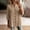*Khaki, variant on ClodeEU Women's Henley Neck 3/4 Sleeve Blouse, Casual Button Down V Neck Tunic Top, Soft Loose Fit Everyday Shirt Black,Women's Plus L