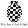 thumbnail image 2 of Checkered Black White Pattern 3D Print Hoodie Men Women Autumn Thin Pullover Sweatshirt Vintage Streetwear Tops, 2 of 6