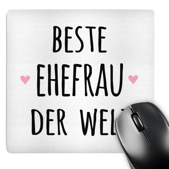 3dRose, Beste Ehefrau der Welt - Best Wife in the World in German - romantic, MousePad