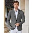 thumbnail image 6 of COOFANDY Men's Casual Knit Blazer Stretch Slim Fit Sport Coat Two Button Lightweight Suit Jackets, 6 of 10