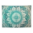 thumbnail image 5 of Creowell  Green Ombre Mandala Tapestry Wall Hanging,Indian Beach Throw Blanket Hippie Tapestries,Boho Decor,Meditation Yoga Mat Rugs 40x30inch, 5 of 6