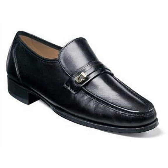 Mens Shoes Florsheim Como Moc Toe Bit Comfort Loafer Black Soft Leather 17116-01