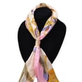 thumbnail image 4 of KLKCMS Silk Scarf Shawl Clips s Holder for Wedding Party Hollow Out Rose Floral Gold, 4 of 9