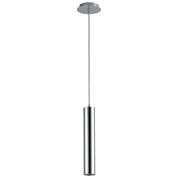 3-635-14-Oxygen Lighting-Idol - 18.5 Inch 5.1W 120V 1 LED Pendant-Polished Chrome Finish