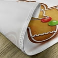 thumbnail image 5 of Ambesonne Gingerbread Man Place Mats Set of 4, Cartoon Santa, Standard Size, Pale Brown Red Green, 5 of 6