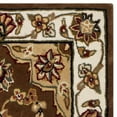 thumbnail image 2 of SAFAVIEH Traditions Bernadine Floral Bordered Wool Runner Rug, Tan/Ivory, 2'3" x 12', 2 of 4
