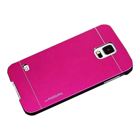Hot Pink Hard Brushed Metal Finish Phone Case for Samsung Galaxy S5