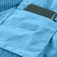 thumbnail image 6 of Men's Sleeveless Vest Multi Pocket Quick Dry Nylon V-Neck Workwear Photography Mountaineering Journalist Outdoor Casual Utility Fishing Hiking Travel | Zenithor,Blue L, 6 of 9