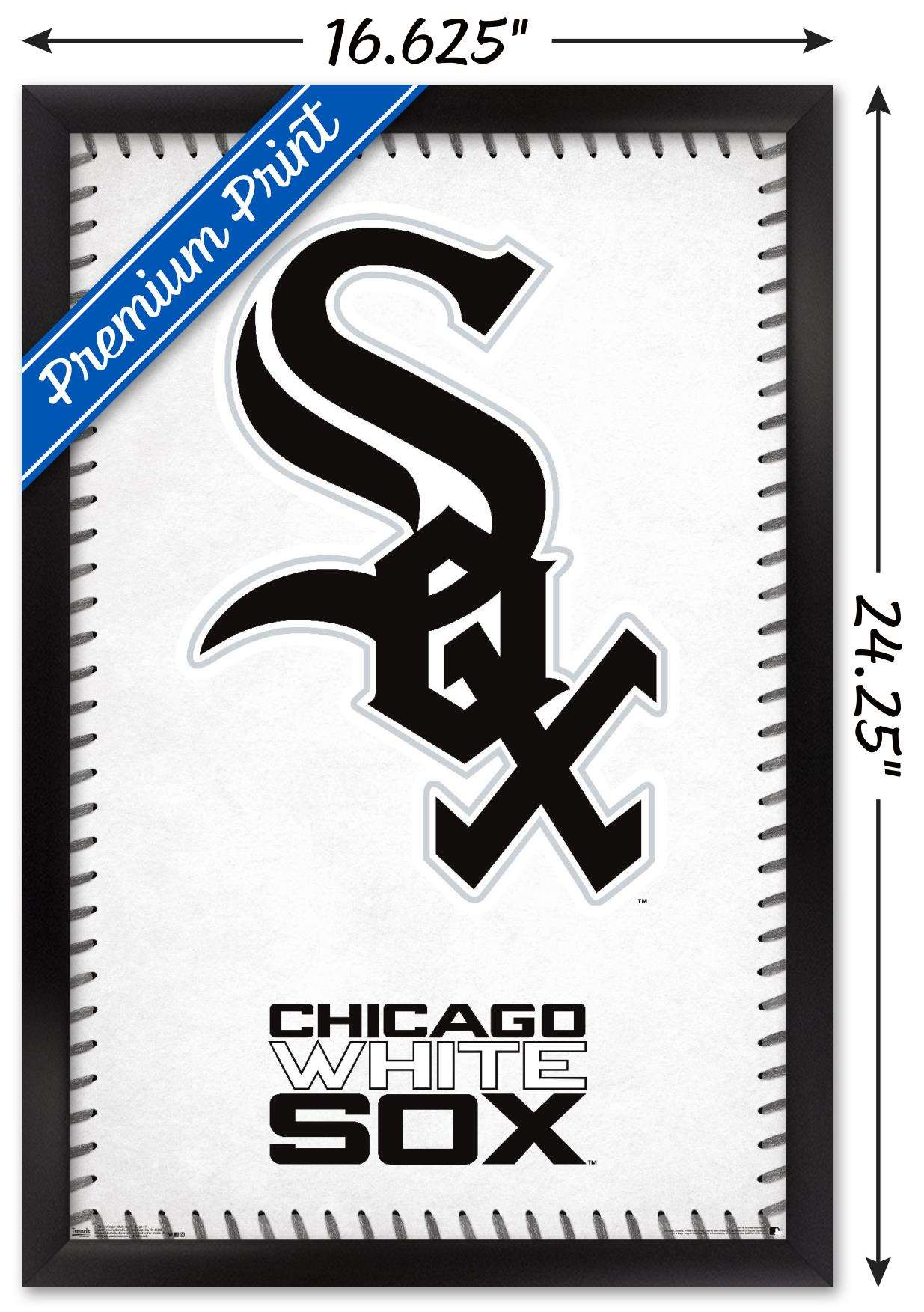 MLB Chicago White Sox - Logo 17 Wall Poster, 14.725" x 22.375", Framed