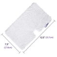 thumbnail image 3 of 4 Pack Replacement Washable Microfiber Mop Pads Cleaning Pads for Steam Pocket Cedar Mop Head Base, 3 of 5