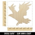 thumbnail image 2 of Patriotic American Bald Eagle Flying Wood Shape Unfinished Piece Cutout Craft DIY Projects - 6.25 Inch Size - 1/4 Inch Thick, 2 of 7