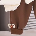 thumbnail image 5 of TOWED22 Toddler Girls 2 Piece Outfits Fall Clothes Knit Tulle Puff Sleeves Top and Flare Pants Set for Girl,White,1-2 Y, 5 of 6