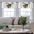 thumbnail image 4 of LALILO Kitchen Curtain Valance Deer With Birds Forest Rod Pocket Window Curtain 52"x 18" Set of 2, 4 of 5