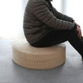 thumbnail image 3 of Cojín de asiento plano de paja, cojín de tatami para el suelo Dia. Los 40cm Sunnimix Cojín del asiento del piso, 3 of 7