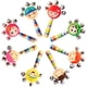 thumbnail image 2 of 2 uds cascabeles de mano juguetes para bebés y niños mango de arco iris lindo cartón campanas de madera Jingle Stick Shaker sonajero juguetes fiesta de Navidad regalos para niños, 2 of 4