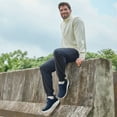 thumbnail image 5 of FitVille Mens Wide Slip on Walking Sneakers with Arch Support Breathable Hands Free Slip on Shoes for Men, 5 of 7