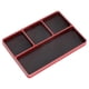 thumbnail image 2 of Four-Grid Simple Screw Disk Storage Box Metal Nut Screw Tray,Black, 2 of 5