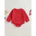thumbnail image 4 of Faithtur Barboteuse Décontractée Printemps Automne pour Bébés Filles Manches Longues Col Rond Imprimé Arc-en-Ciel, 4 of 9