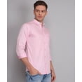 thumbnail image 5 of Fancy Fabulous TryBuy Premium Pink Solid Cotton Dress Shirt for Men, 5 of 8