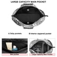 thumbnail image 3 of Black Floral and Petal Pattern Travel Tote Bags for Women Carry On,Large Weekender Bags for Women Travel,Multi Functional Duffle Bag for Work,Shopping,Sports, 3 of 5
