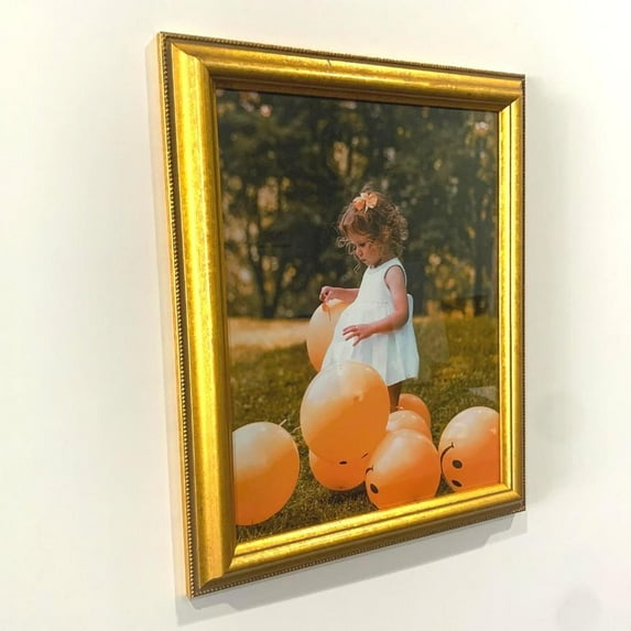 41x3 Picture Frame Gold Wood 41x3 Frame 41x3 Frames Acrylic Glass 41x3