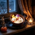 thumbnail image 6 of SLYNSHome Halloween Aromatherapy Candle, Coconut Shell Wax Scented Candle With Ghost Spider Pumpkin Figurines, Creative Gift For Holiday Home Decor Display,Yellow, 6 of 6