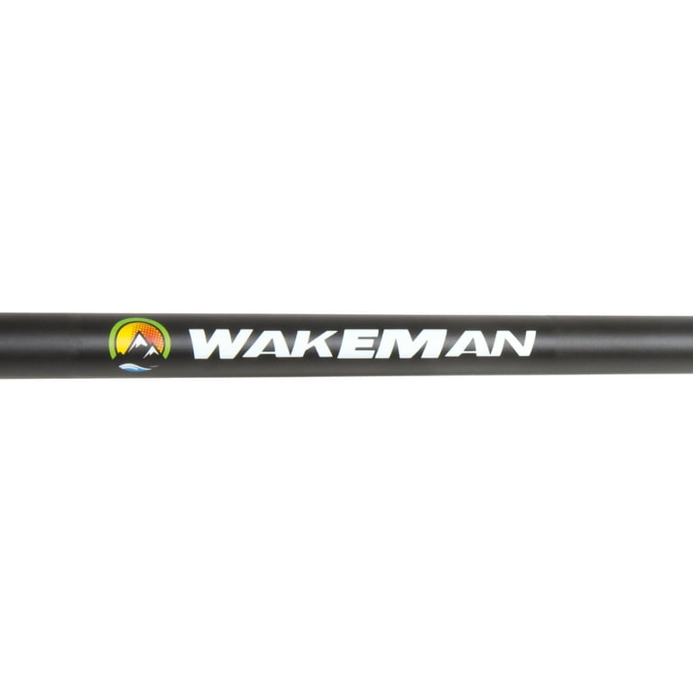 Wakeman Pro Series Spinning Fishing Rod and Reel Combo, Black