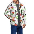 thumbnail image 3 of Zip Up Hoodies for Men - Tomato Eggplant Cucumber Long Sleeve Comfrt Men'S Fashion Hoodies & Sweatshirts, Jackets for Men Hoodies Pullover Clothing Clothes with Pouch, 3 of 5