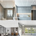 thumbnail image 7 of 12-Pack White Drop Ceiling Tiles 2x2 Ft, PVC 24x24 Inch, Waterproof Fire-Rated, Reusable Smooth Ceiling Panels, Covers 48 Sq Ft, 7 of 7