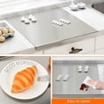 thumbnail image 3 of Ke1Clo Stainless Steel Cutting Board, Over The Sink Kitchen Countertop Protector, Food-Grade Metal Chopping Board, Non-Scratch Heat-Resistant Prep Station for Daily Kitchen, 3 of 5