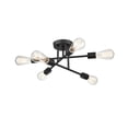 thumbnail image 5 of 4256-MB Millennium Lighting Decco - 6 Light Semi-Flush Mount-7.63 Inch Tall and 16.5 Inch Wide, 5 of 7