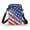 American Flag Distressed Print, variant on Psesaysky Peacock Feather Crossbody Case, Adjustable Zipper Crossbody Strap Small Purse for Running Work Travel