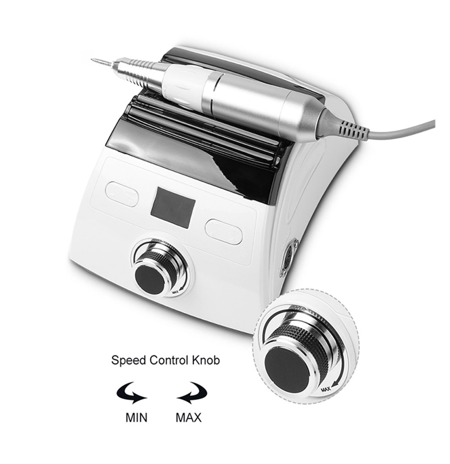 30000Rpm Professional Electric Nail Drill Lathe Led Display Manicure Machine With Replacement Nail Drill Nail Art Equipment ,Low Noise